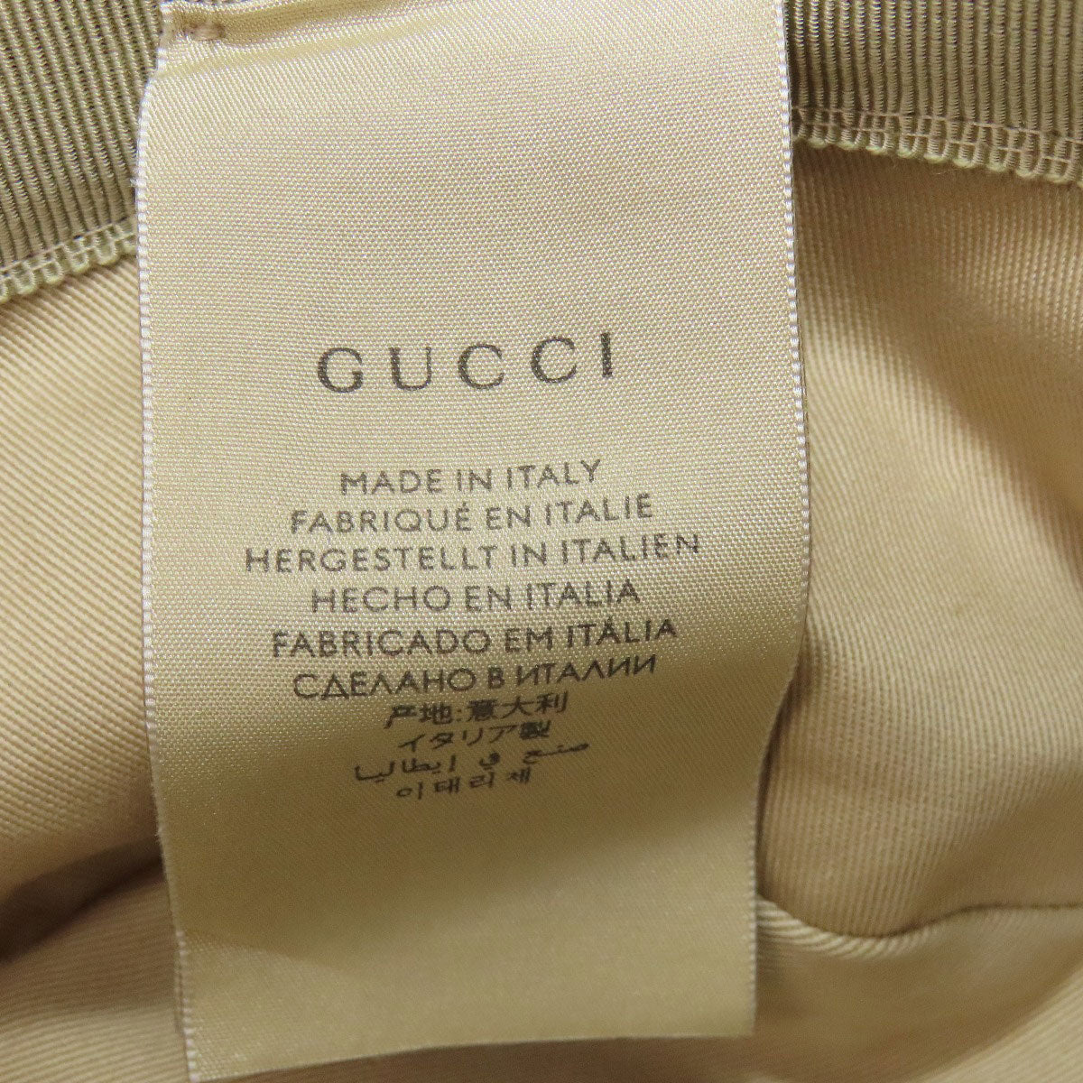 GUCCI グッチ バケットハット GG 帽子 キャンバス レディース 中古