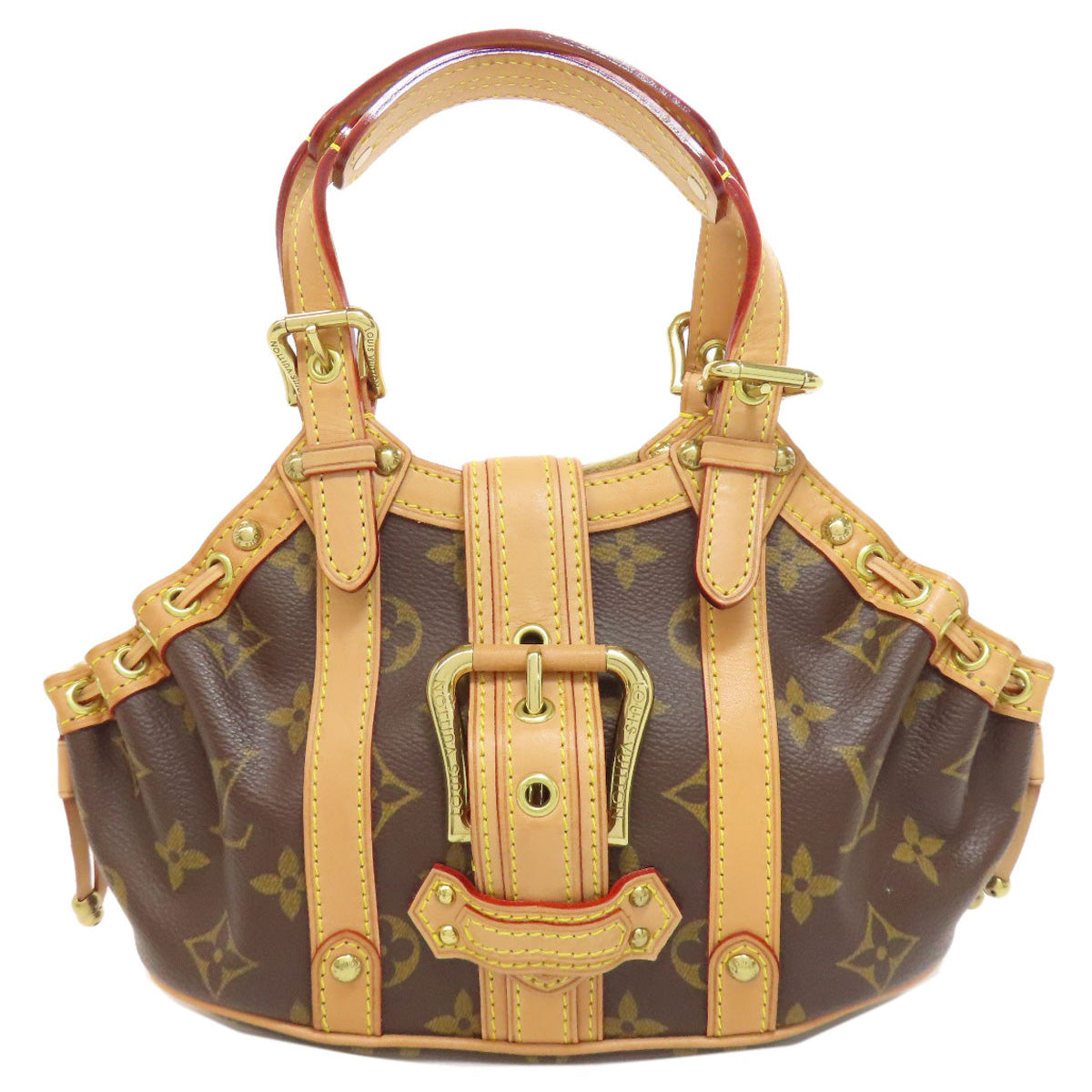 LOUIS VUITTON ルイヴィトン M92399 テダPM ハンドバッグ モノグラムキャンバス レディース 中古
