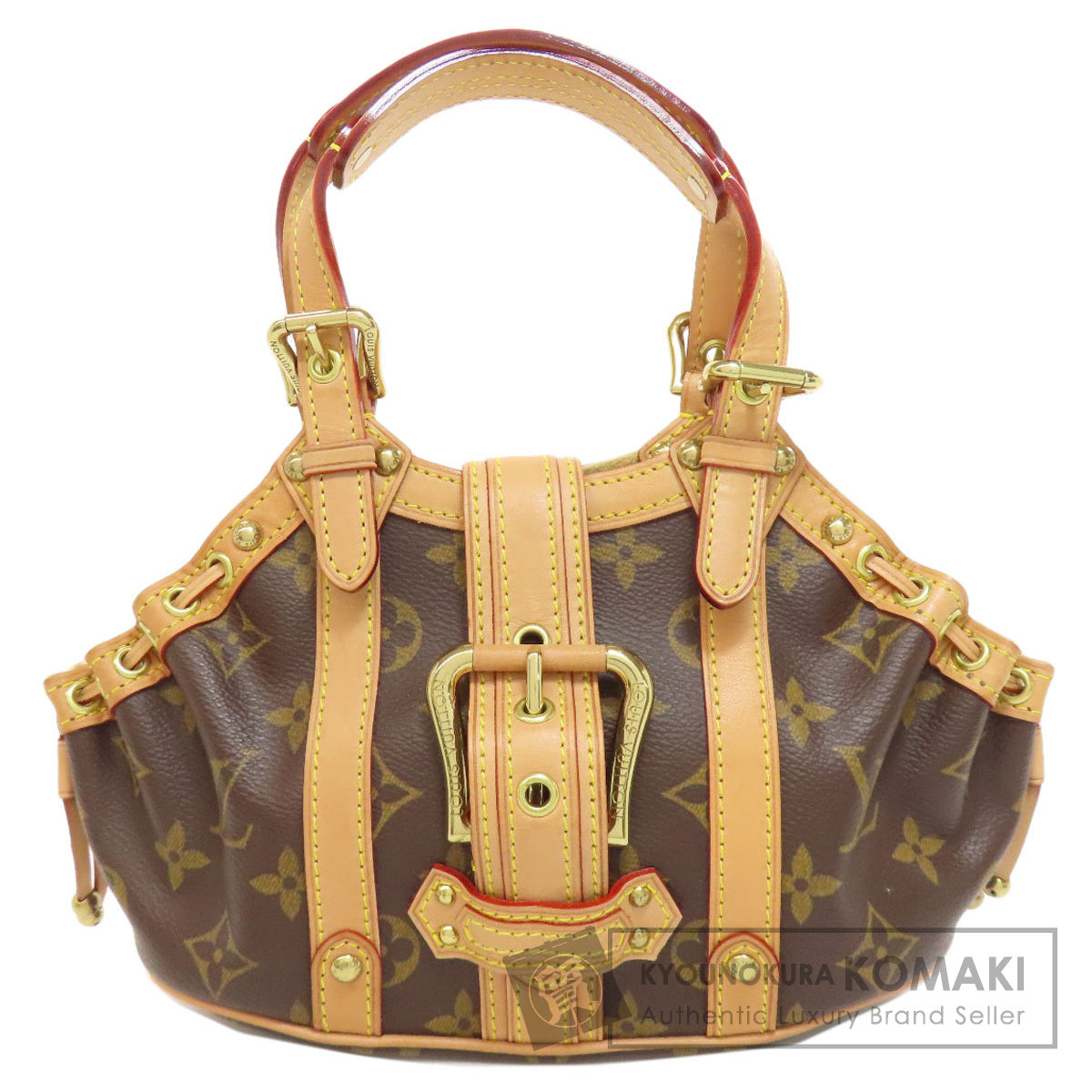 LOUIS VUITTON ルイヴィトン M92399 テダPM ハンドバッグ モノグラムキャンバス レディース 中古