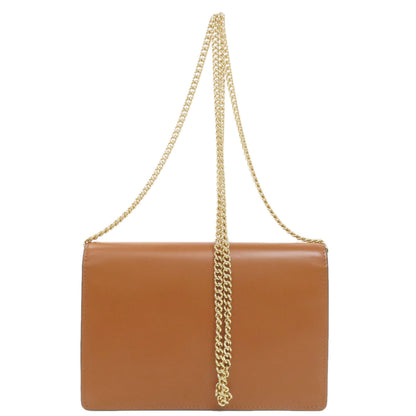 FENDI フェンディ チェーンショルダー ショルダーバッグ カーフ レディース 中古