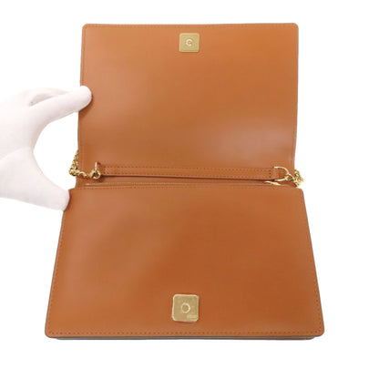 FENDI フェンディ チェーンショルダー ショルダーバッグ カーフ レディース 中古