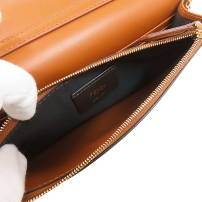 FENDI フェンディ チェーンショルダー ショルダーバッグ カーフ レディース 中古