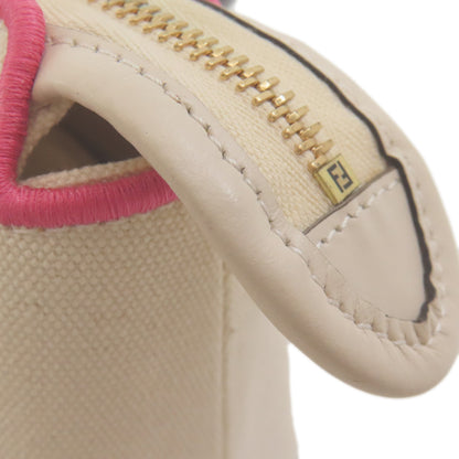 FENDI フェンディ ミニ バイザウェイ 2WAY ハンドバッグ キャンバス レディース 中古