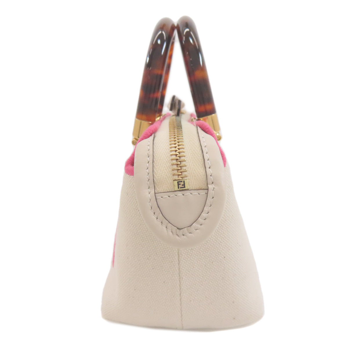 FENDI フェンディ ミニ バイザウェイ 2WAY ハンドバッグ キャンバス レディース 中古
