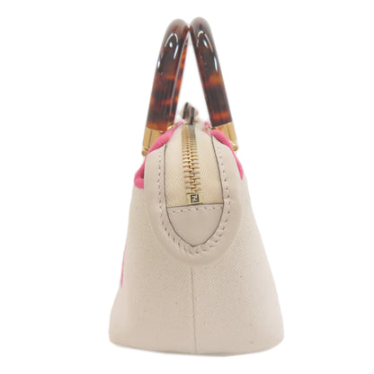 FENDI フェンディ ミニ バイザウェイ 2WAY ハンドバッグ キャンバス レディース 中古