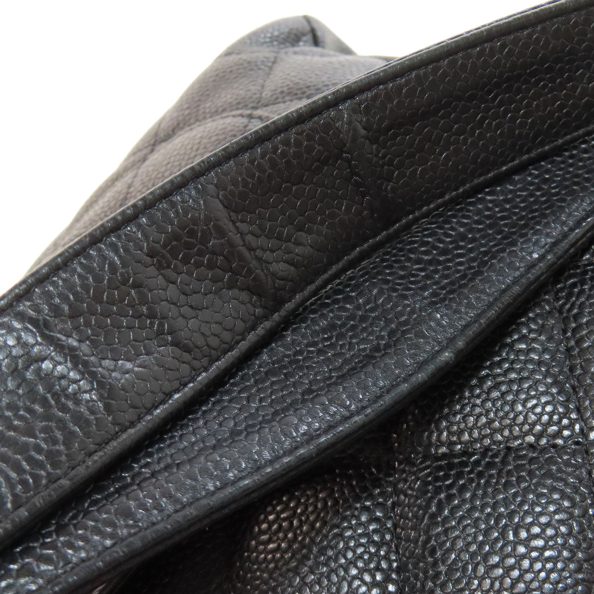CHANEL シャネル マトラッセ ゴールド金具 トートバッグ グレインド カーフスキン レディース 中古