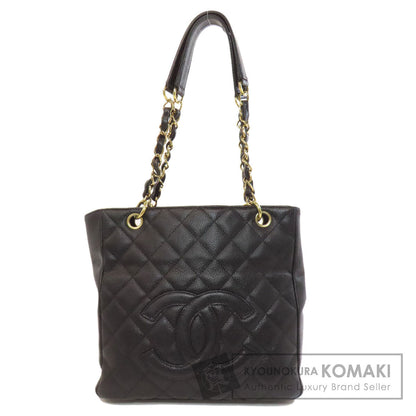 CHANEL シャネル マトラッセ ゴールド金具 トートバッグ グレインド カーフスキン レディース 中古