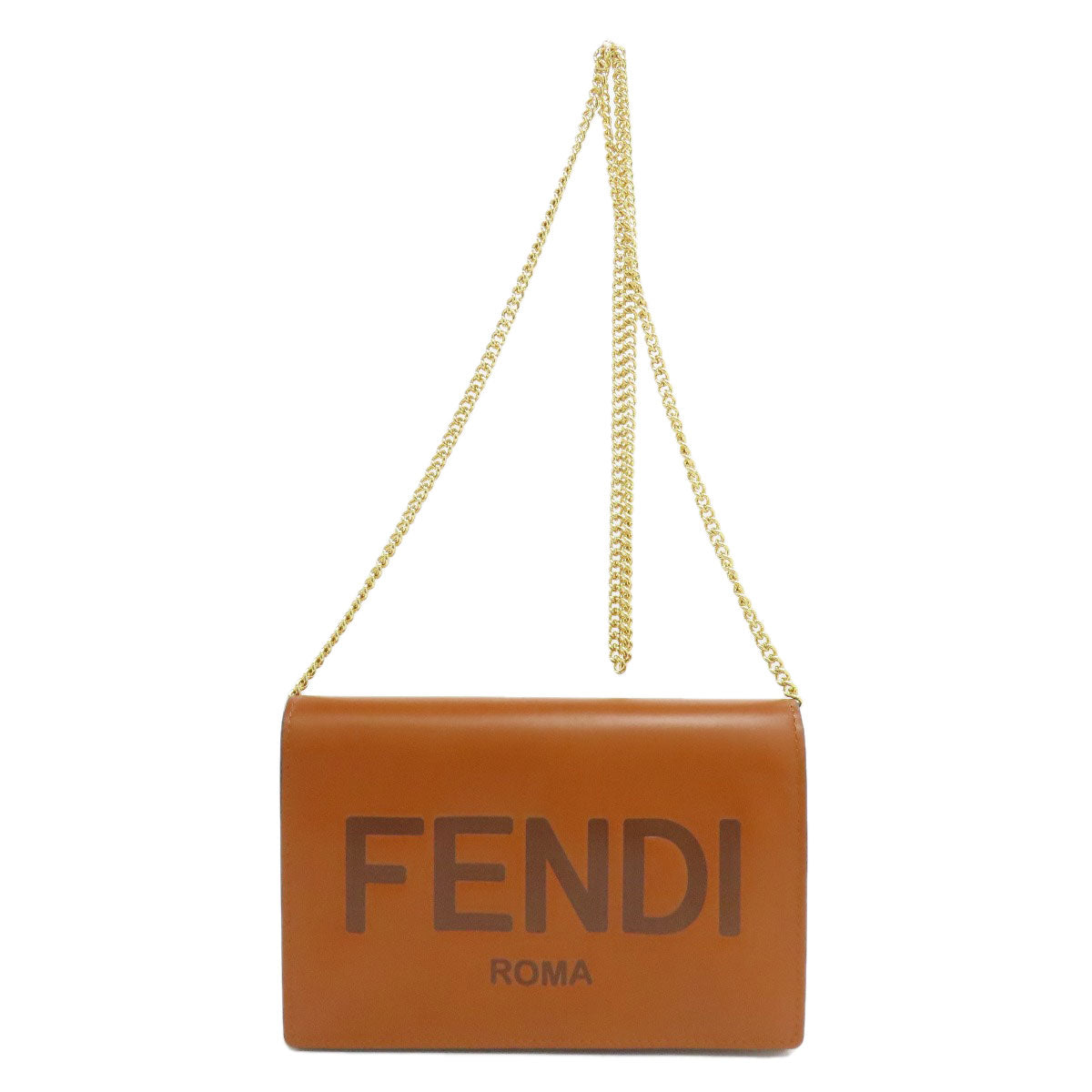 FENDI フェンディ チェーンショルダー ショルダーバッグ レザー レディース 中古