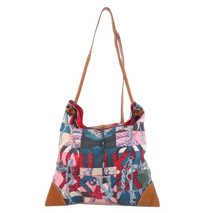 HERMES エルメス シルキーシティ ショルダーバッグ シルク レディース 中古