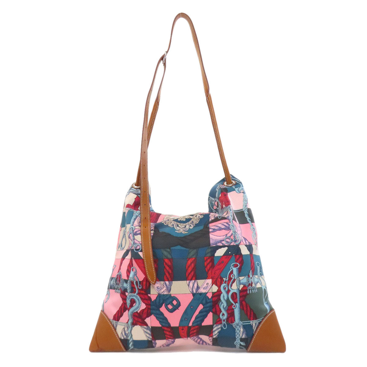HERMES エルメス シルキーシティ ショルダーバッグ シルク レディース 中古