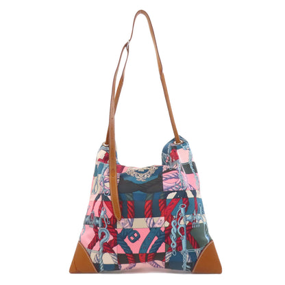 HERMES エルメス シルキーシティ ショルダーバッグ シルク レディース 中古