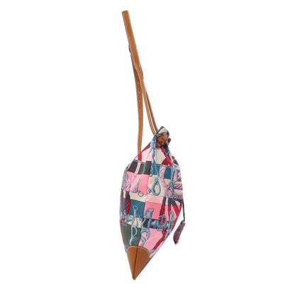 HERMES エルメス シルキーシティ ショルダーバッグ シルク レディース 中古