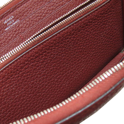 HERMES エルメス アザップロング ルージュセリエ シルバー金具 長財布（小銭入れあり） トゴ レディース 中古