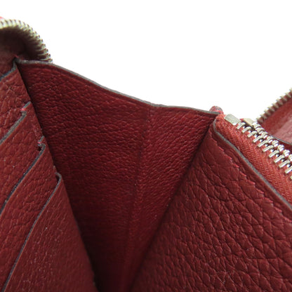 HERMES エルメス アザップロング ルージュセリエ シルバー金具 長財布（小銭入れあり） トゴ レディース 中古