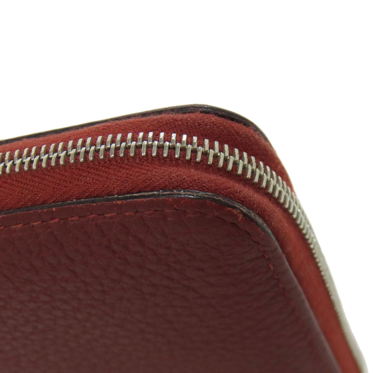 HERMES エルメス アザップロング ルージュセリエ シルバー金具 長財布（小銭入れあり） トゴ レディース 中古