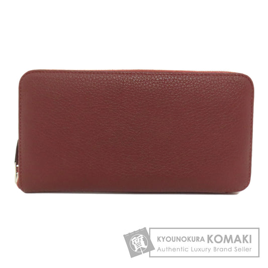 HERMES エルメス アザップロング ルージュセリエ シルバー金具 長財布（小銭入れあり） トゴ レディース 中古