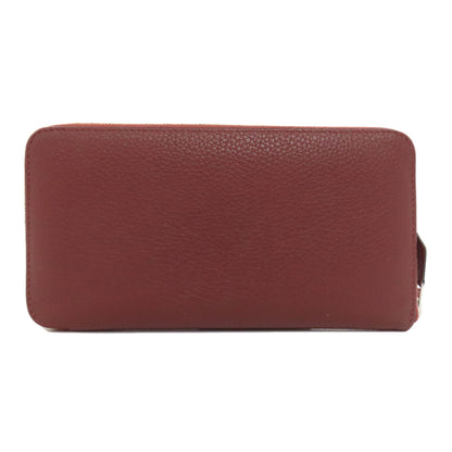 HERMES エルメス アザップロング ルージュセリエ シルバー金具 長財布（小銭入れあり） トゴ レディース 中古