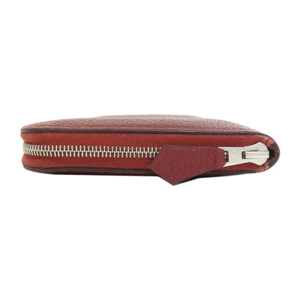 HERMES エルメス アザップロング ルージュセリエ シルバー金具 長財布（小銭入れあり） トゴ レディース 中古