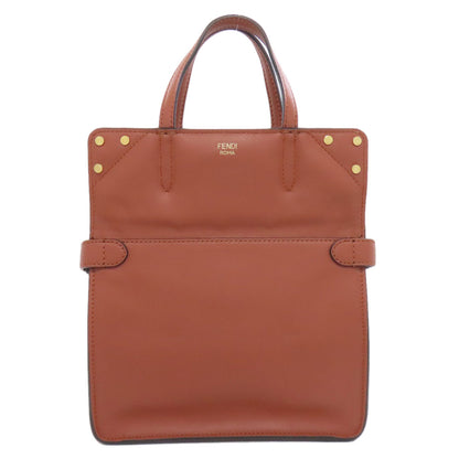 FENDI フェンディ フリップ スモール 2WAY ショルダーバッグ カーフ レディース 中古