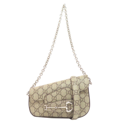 GUCCI グッチ 774209 ワンショルダー ホースビット GG 2WAY ショルダーバッグ PVC レディース 中古