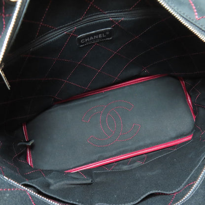 CHANEL シャネル オンザロード シルバー金具 トートバッグ グレインド カーフスキン レディース 中古