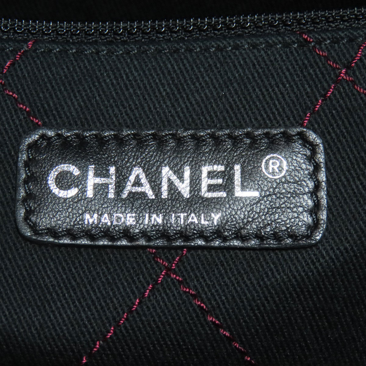 CHANEL シャネル オンザロード シルバー金具 トートバッグ グレインド カーフスキン レディース 中古