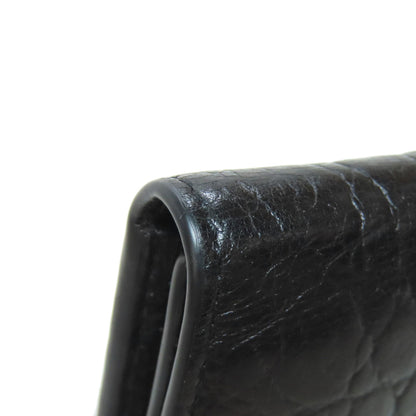 SAINT LAURENT サンローラン 型押し キーケース レザー レディース 中古