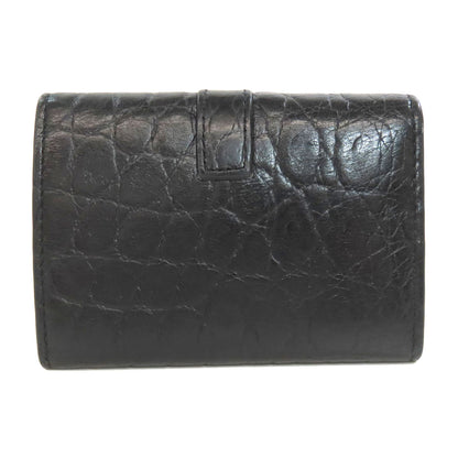 SAINT LAURENT サンローラン 型押し キーケース レザー レディース 中古