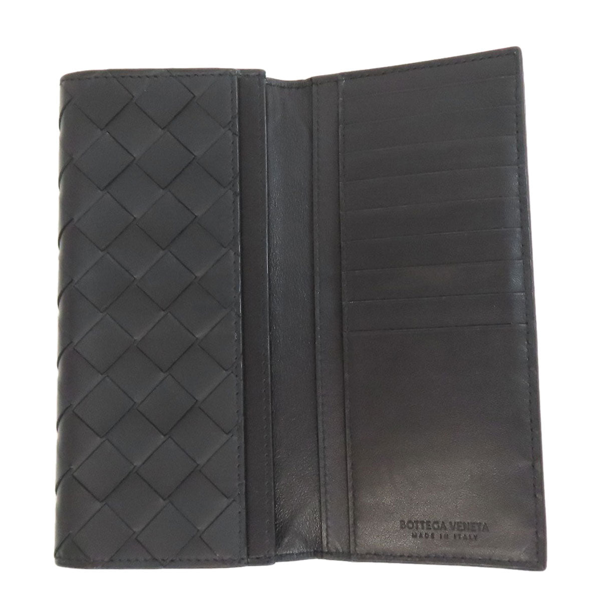 BOTTEGA VENETA ボッテガヴェネタ イントレチャート 長財布（小銭入れなし） カーフ レディース 中古