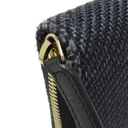 CHANEL シャネル ドーヴィル スモールジップウォレット 長財布（小銭入れあり） キャンバス レディース 中古