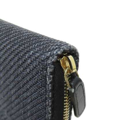 CHANEL シャネル ドーヴィル スモールジップウォレット 長財布（小銭入れあり） キャンバス レディース 中古