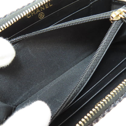 CHANEL シャネル ドーヴィル スモールジップウォレット 長財布（小銭入れあり） キャンバス レディース 中古