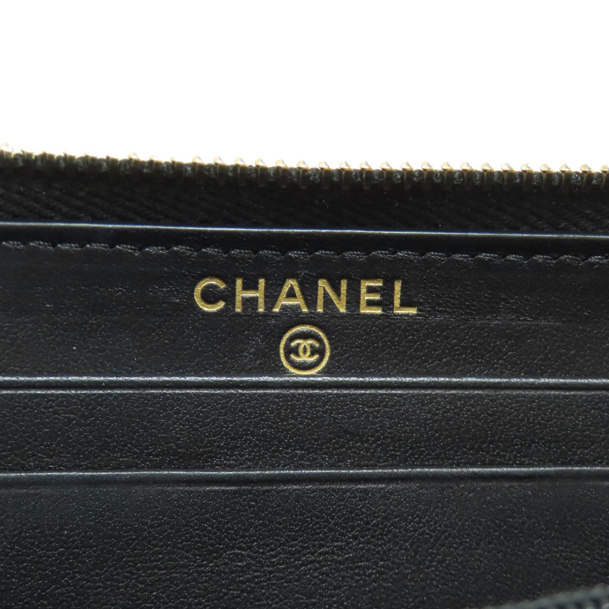 CHANEL シャネル ドーヴィル スモールジップウォレット 長財布（小銭入れあり） キャンバス レディース 中古