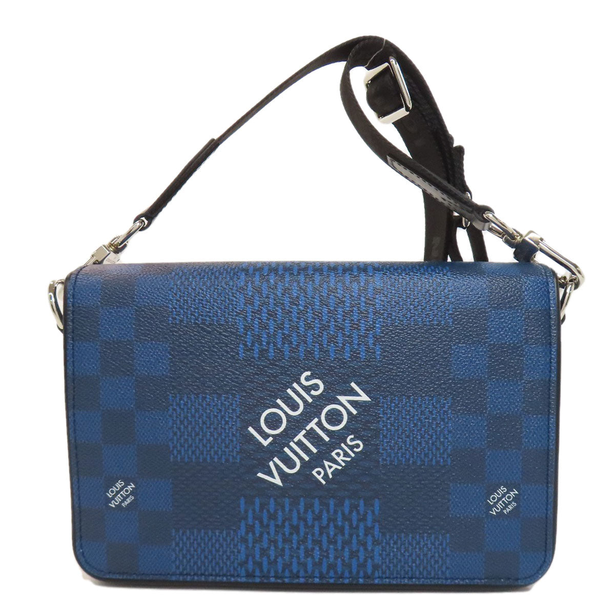 LOUIS VUITTON ルイヴィトン N50026 ステュディオ メッセンジャー 3D ショルダーバッグ ダミエキャンバス メンズ 中古