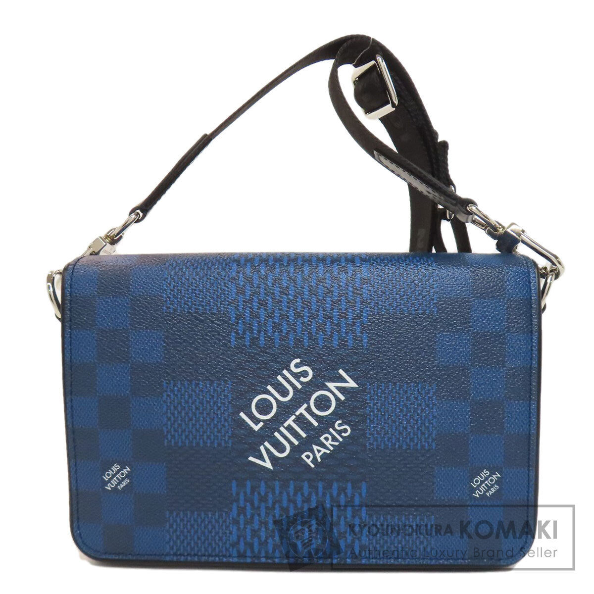 LOUIS VUITTON ルイヴィトン N50026 ステュディオ メッセンジャー 3D ショルダーバッグ ダミエキャンバス メンズ 中古