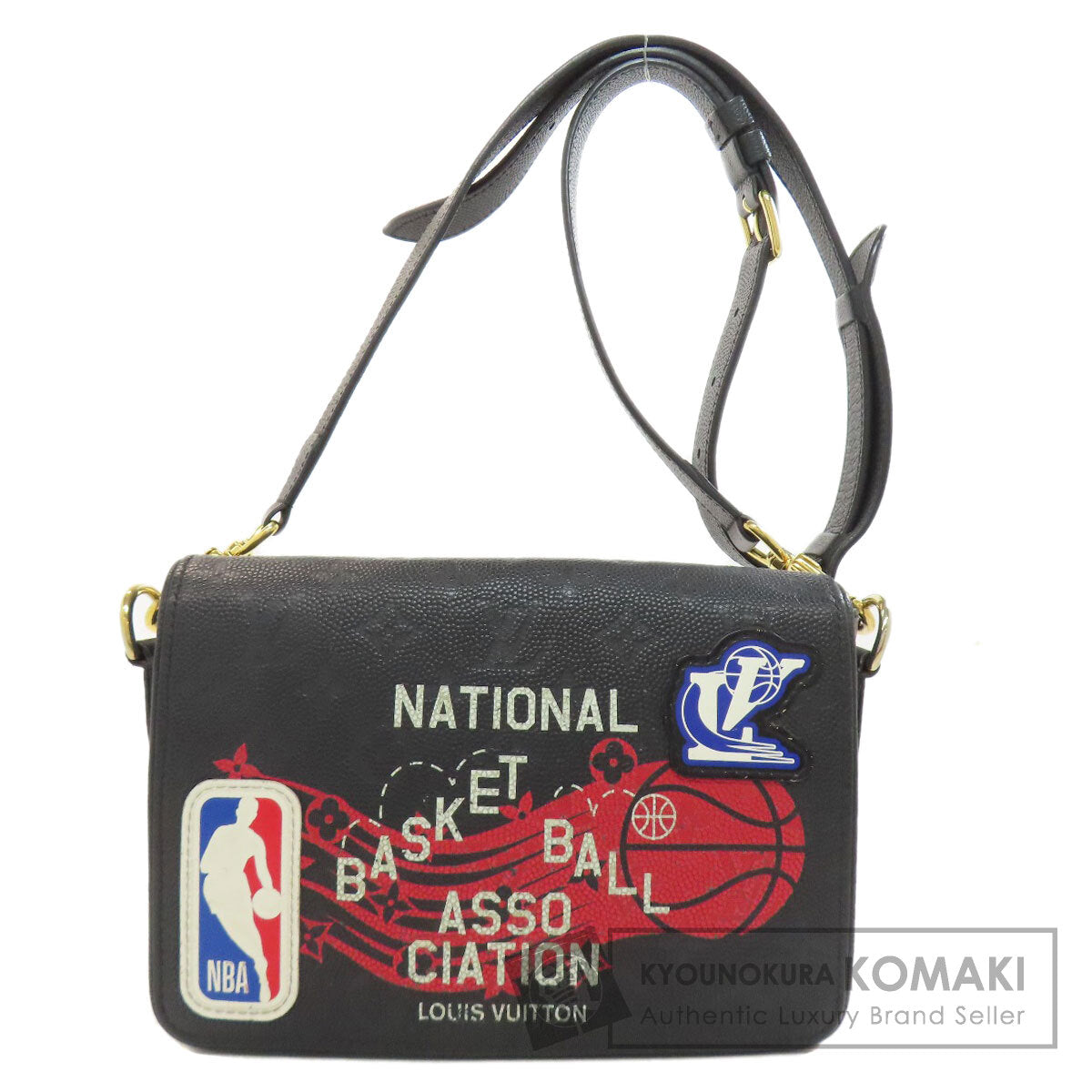 LOUIS VUITTON ルイヴィトン M58498 ステュディオ メッセンジャー NBAコラボ ショルダーバッグ アンプラント メンズ 中古