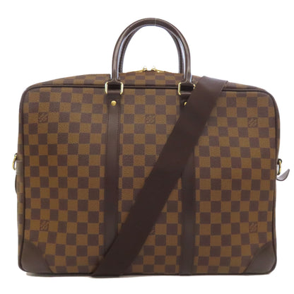 LOUIS VUITTON ルイヴィトン N41122 ポルト ドキュマン・ヴォワヤージュGM ビジネスバッグ ダミエキャンバス メンズ 中古