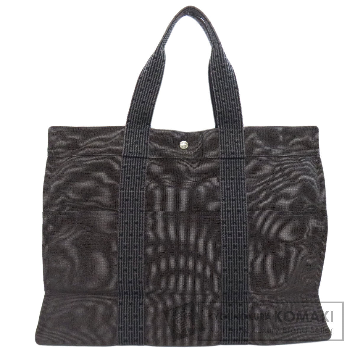 HERMES エルメス エールラインGM トートバッグ キャンバス レディース 中古