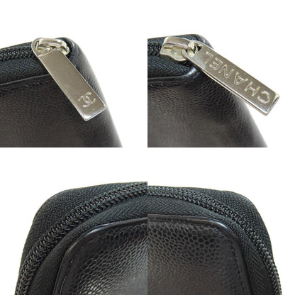 CHANEL シャネル ココマーク シルバー金具 長財布（小銭入れあり） グレインド カーフスキン レディース 中古