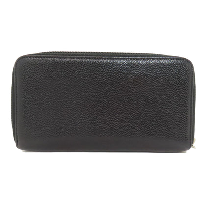 CHANEL シャネル ココマーク シルバー金具 長財布（小銭入れあり） グレインド カーフスキン レディース 中古