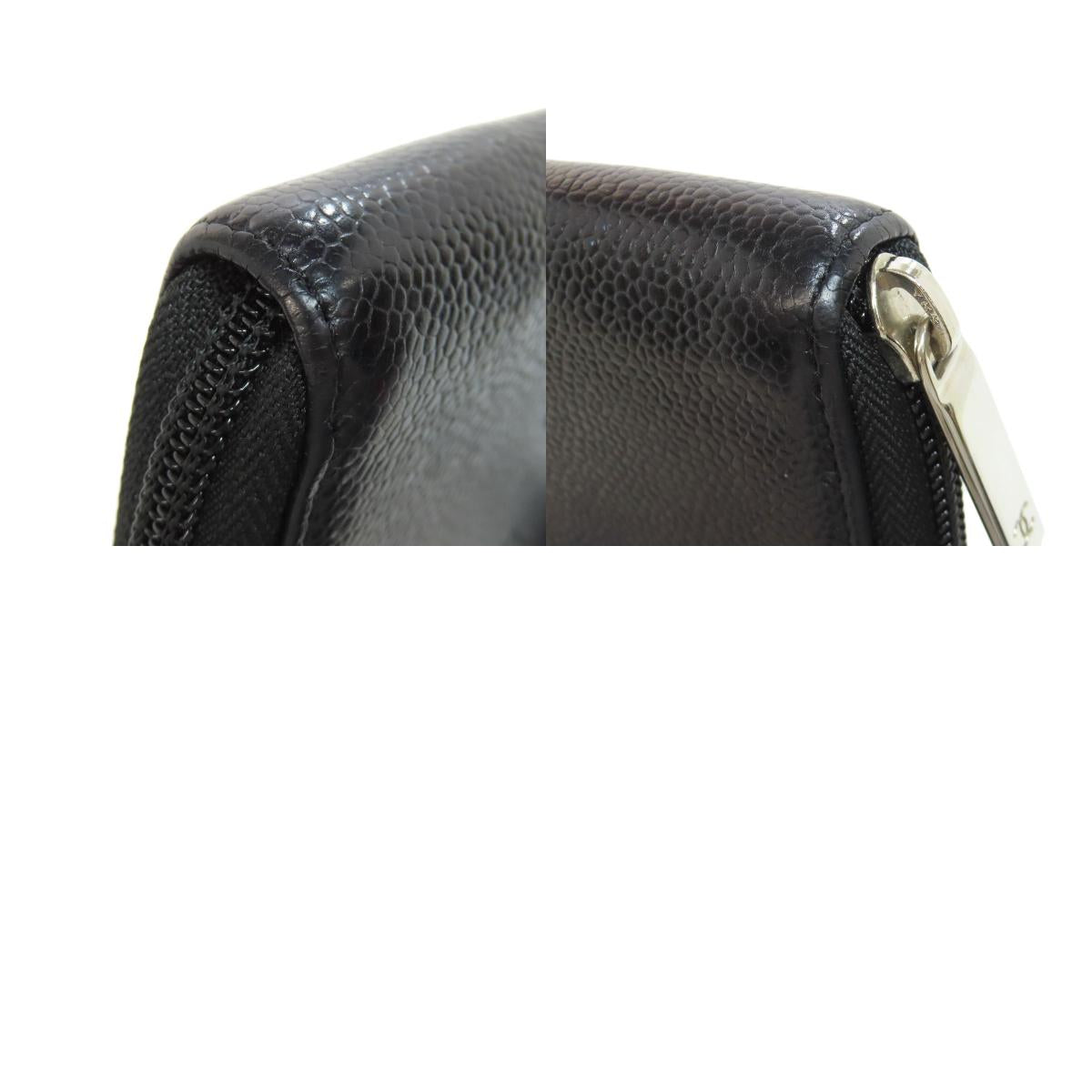CHANEL シャネル ココマーク シルバー金具 長財布（小銭入れあり） グレインド カーフスキン レディース 中古