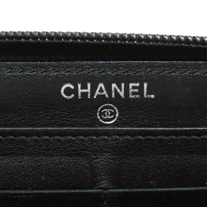 CHANEL シャネル ココマーク シルバー金具 長財布（小銭入れあり） グレインド カーフスキン レディース 中古
