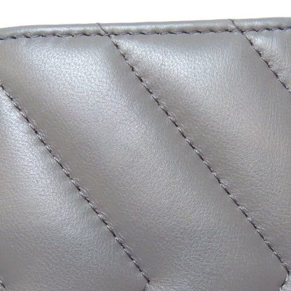 CHANEL シャネル ココマーク Vステッチ ゴールド金具 コインケース ラムスキン レディース 中古
