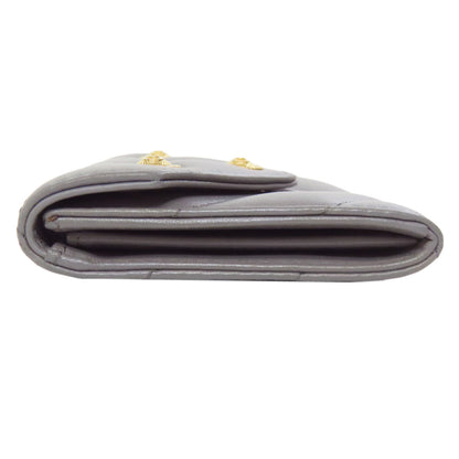 CHANEL シャネル ココマーク Vステッチ ゴールド金具 コインケース ラムスキン レディース 中古