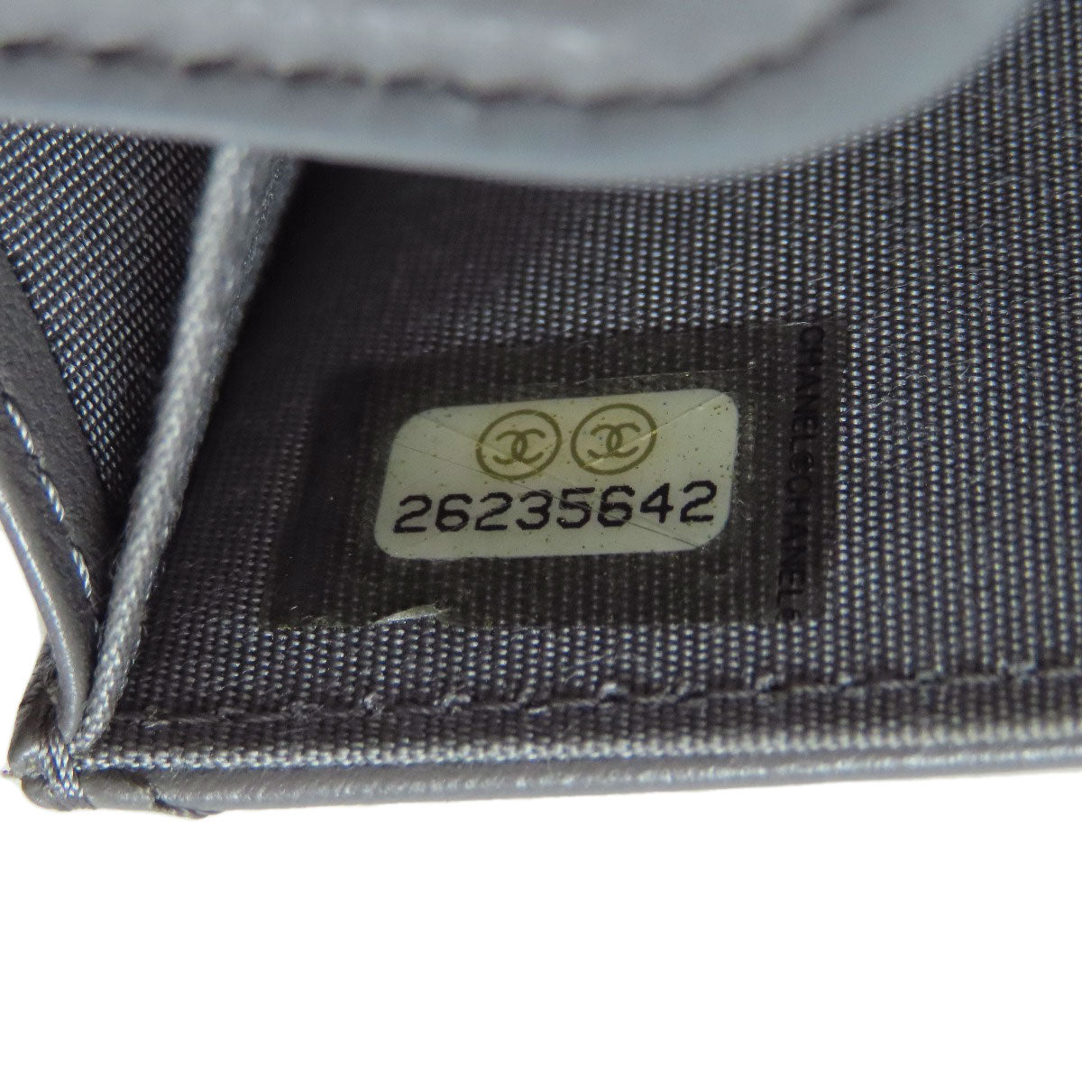 CHANEL シャネル ココマーク Vステッチ ゴールド金具 コインケース ラムスキン レディース 中古