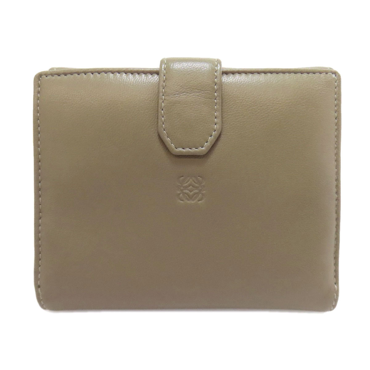 LOEWE ロエベ アナグラム 二つ折り財布（小銭入れあり） ラムスキン レディース 中古