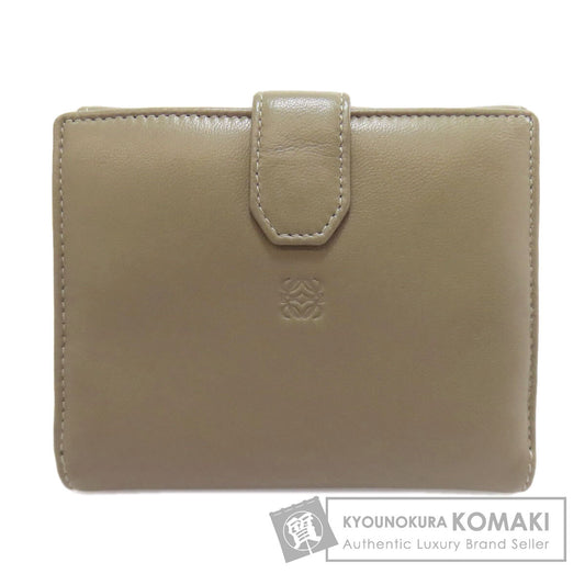 LOEWE ロエベ アナグラム 二つ折り財布（小銭入れあり） ラムスキン レディース 中古