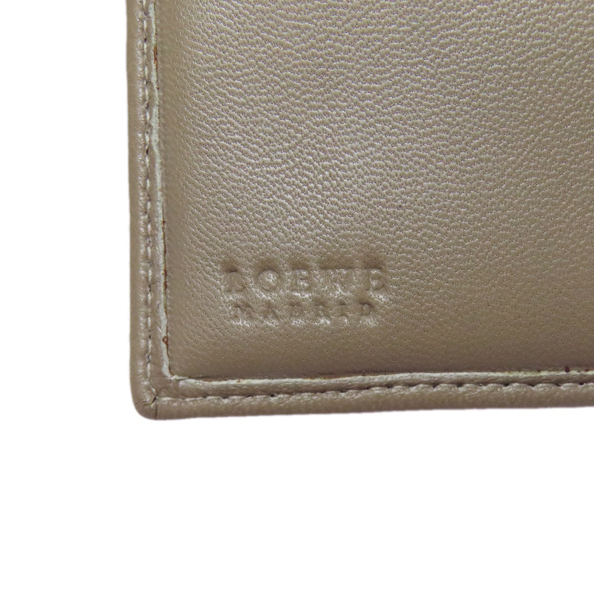 LOEWE ロエベ アナグラム 二つ折り財布（小銭入れあり） ラムスキン レディース 中古