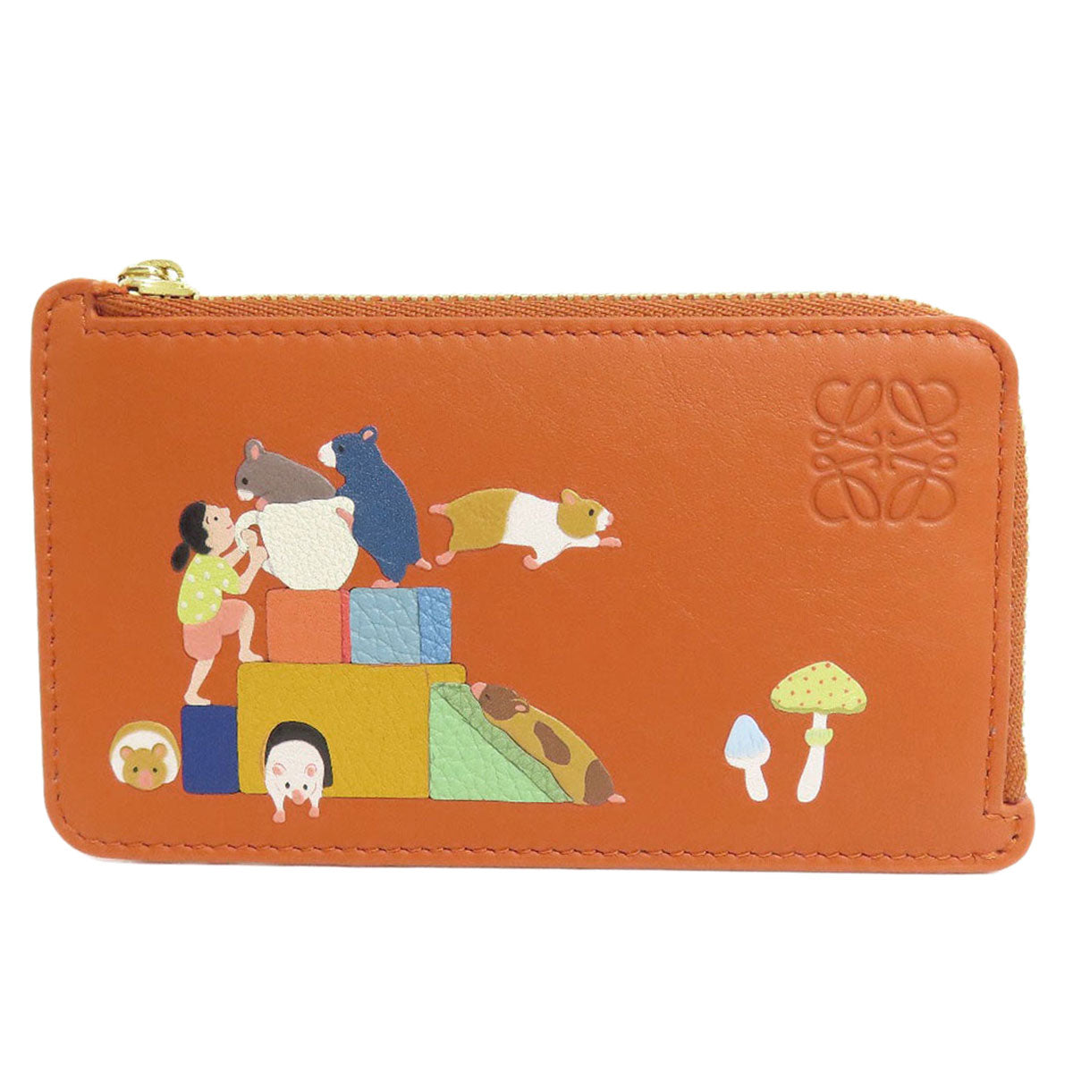 LOEWE ロエベ ハムスターモチーフ コインケース レザー レディース 中古