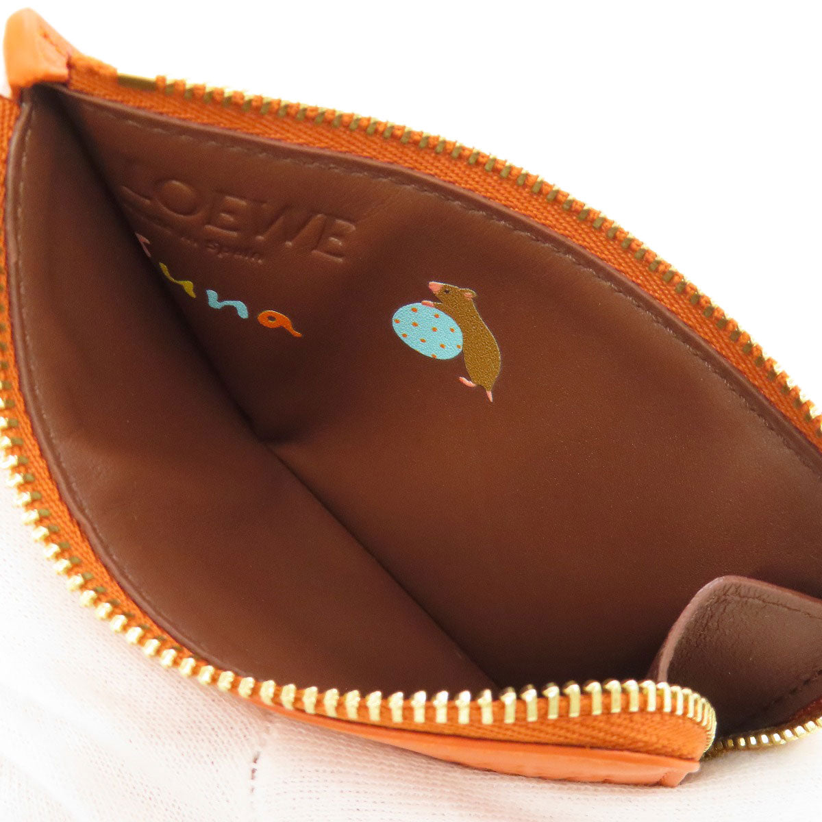 LOEWE ロエベ ハムスターモチーフ コインケース レザー レディース 中古